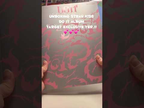 Unboxing Stray Kids Do It Album Target Ver Straykids Skz Stay Kpop Album Unboxing Music Blackpink