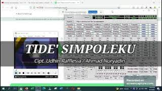 TIDE' SIMPOLEKU Pop Selayar Karaoke MINUS ONE Cover