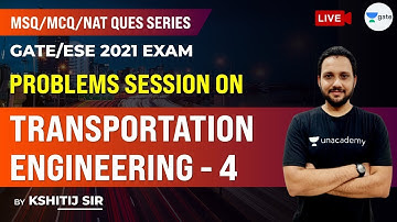 MSQ Transportation Engineering - 4 | MCQ, MSQ and NAT | GATE/ESE 2021 Question Series | Kshitij Sir
