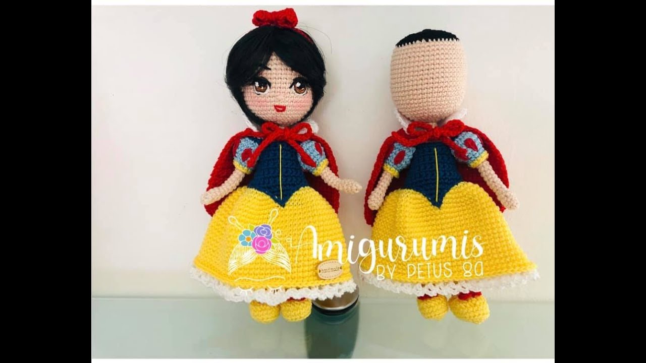 Muñeca Princesa Blanca Nieves amigurumis by Petus 4a. parte