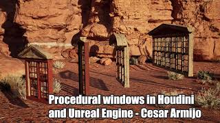 Procedural window generator - Houdini + Unreal Engine
