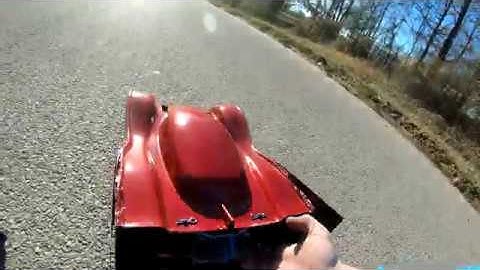 Traxxas Slash 4x4 150MPH 8s speed run