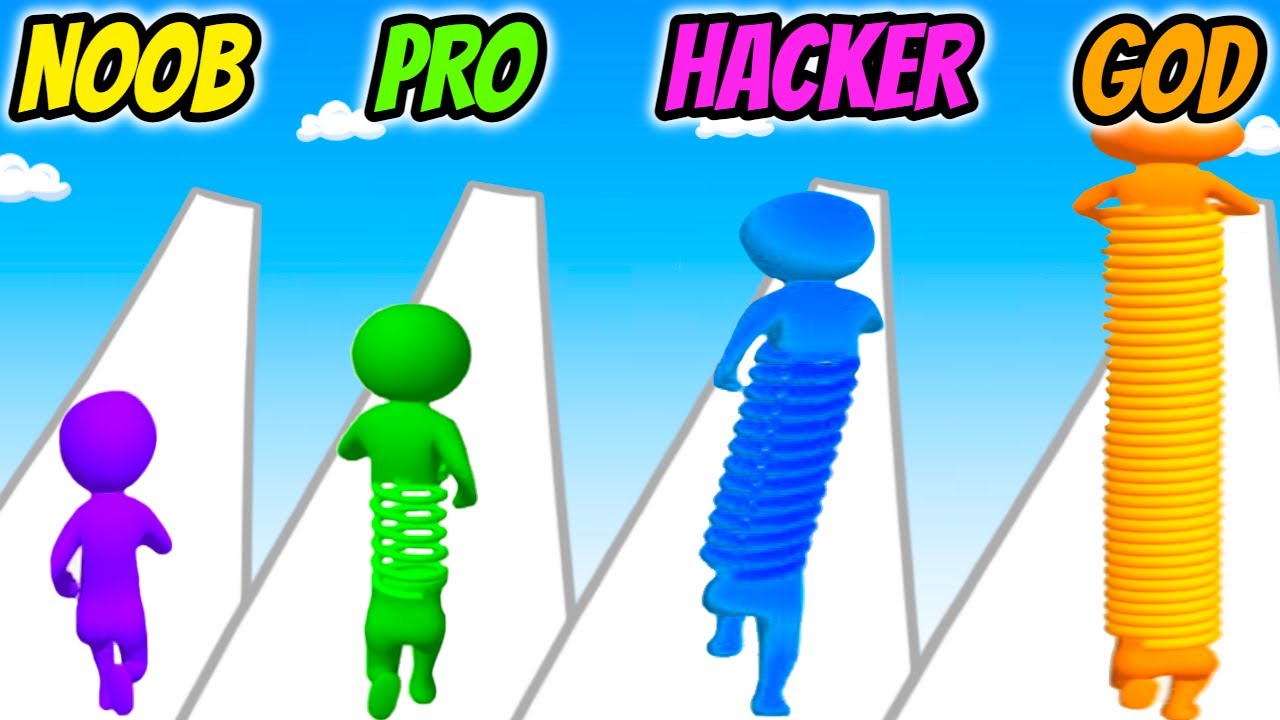 Toy Spring Man - NOOB vs PRO vs HACKER vs GOD