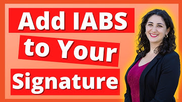 Add IABS to Signature | How to Add Your IABS to Email Signature