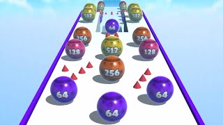 Ball Merge 2048 👩‍❤️‍💋‍👩🎱🐣 MAX LEVELS!! All Levels Gameplay Android, iOS NEW UPDATE screenshot 4