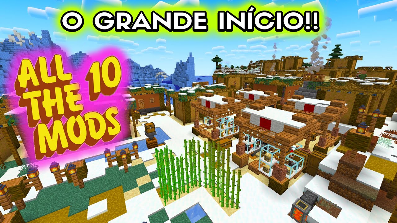 PRIMEIRA VEZ JOGANDO ALL THE MODS 10 (ATM10) EP01 - MINECRAFT - YouTube