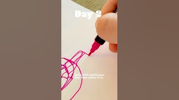 #shorts Easy drawing exercise 2: continuous line