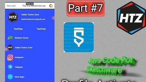 Part #7 How to Create Java Code For Sketchware //#haidertechnozone //#786