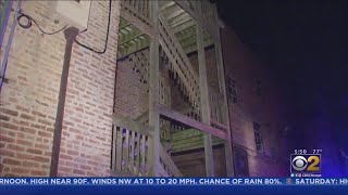 Woman Falls 2 Stories After Stairs Collapse