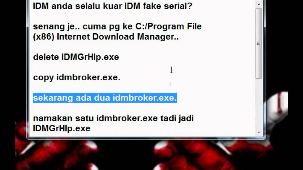 Cara mengatasi idm fake serial number gigapurbalingga