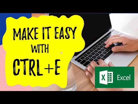 What is Ctrl E shortcut in Excel?