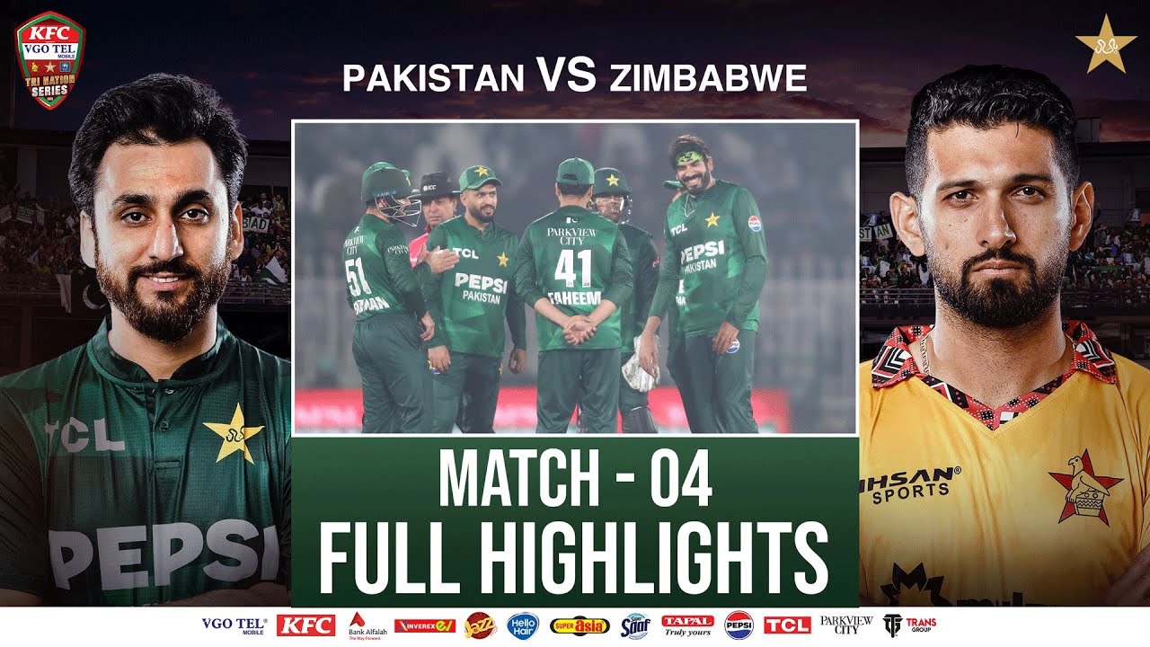 Full Highlights | Pakistan vs Zimbabwe | Match 04 | Tri Nation Series | PCB | M2T1U