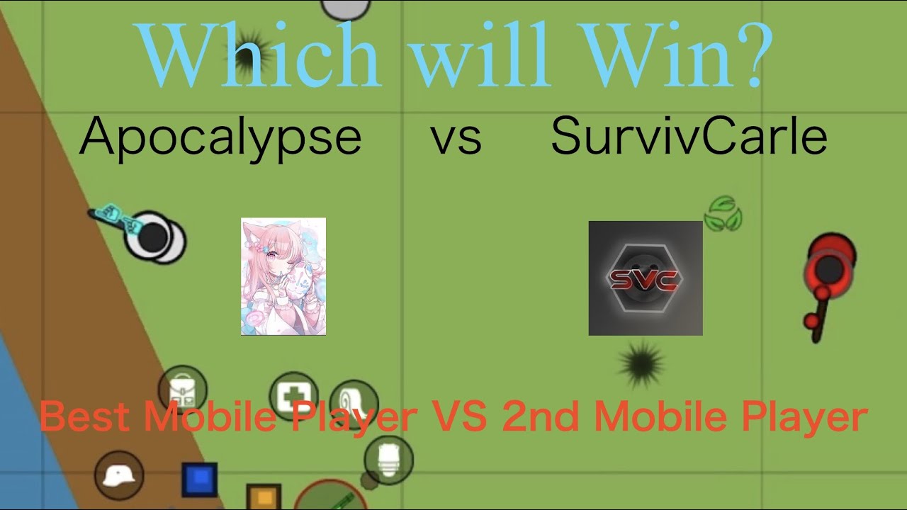 Best Mobile Player vs 2nd Mobile Player | Surviv.io | Apocalypse vs SurvivCarle