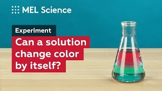 How to color a solution without touching it? ("Chemical traffic light" experiment) Wealth