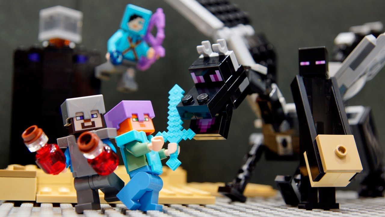Lego遊び レゴマインクラフトごっこ エンダードラゴンと対決 ドラゴンスレイヤー登場 アナケナ カルちゃんのキッズアニメ Minecraft Youtube