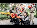 LTT Films : Silver Flash Black Nerf Guns Hunt Down Criminal Gangs Fight Mr Tiger Mask