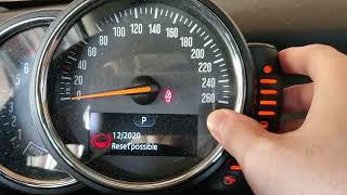 How to reset Mini Cooper Service Warning light