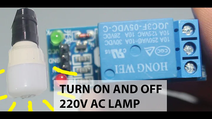 How to use relay with arduino - Turn on and off 220V AC lamp