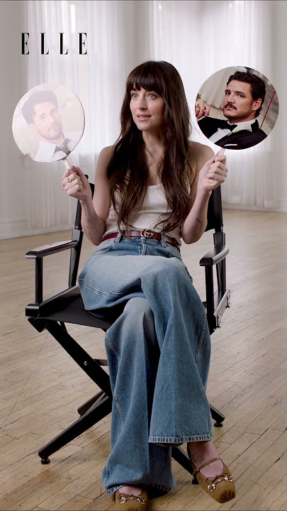 Dakota Johnson Reveals If Pedro Pascal Or Chris Evans Has A Better Dress Sense | ELLE UK