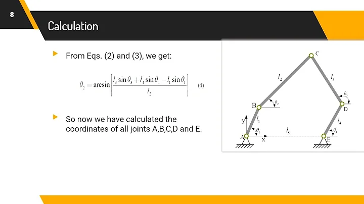 The Kinematic analysis of a FIVE BAR Mechanism with two degrees of freedom using MATLAB