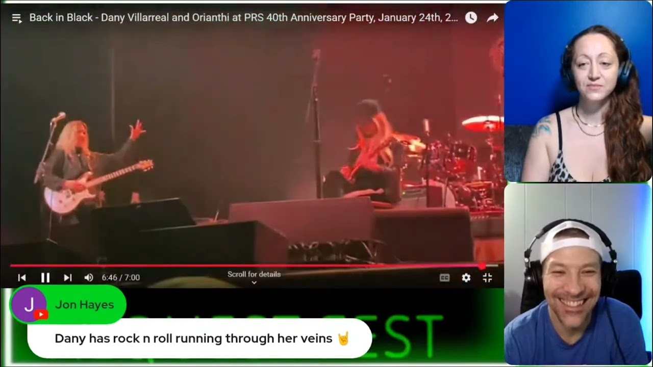 Dany (THE WARNING) AC/DC - PRS 40TH Anniversary X2 (Double Reaction) Request Fest