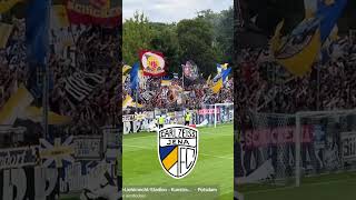 Viertelfinale: Fangesänge. Wismut Aue vs Carl Zeiss Jena