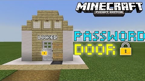 MCPE 1.17 Password Door Tutorial | redstone door tutorial