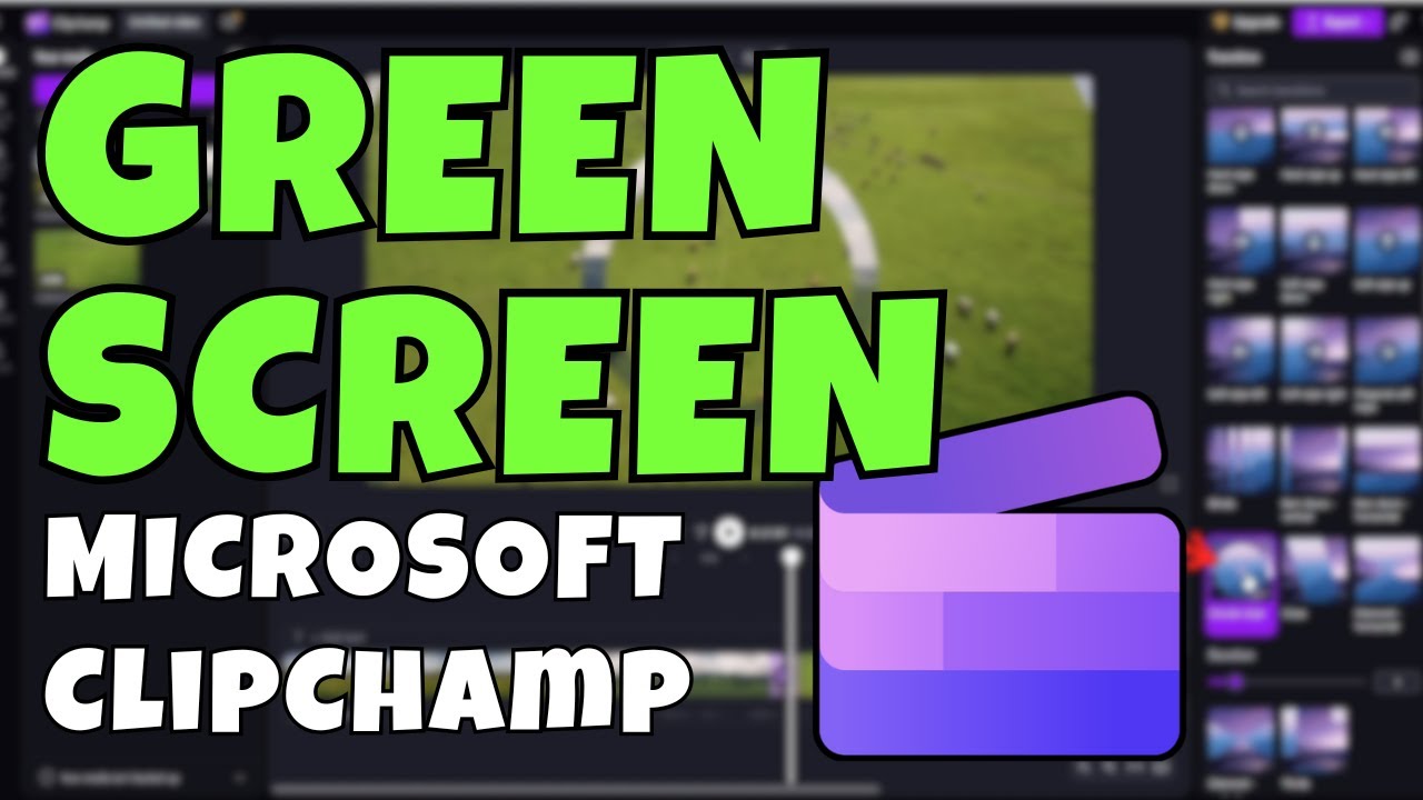 How to Remove Green Screen in Clipchamp - YouTube