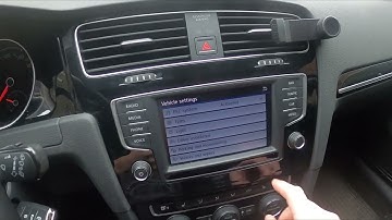 How to Set Tyre Pressure Indicator in Volkswagen Golf VII ( 2012 - 2020 )