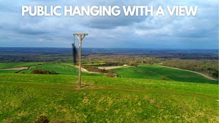 Hiking in Southern England, Combe Gibbet in Berkshire UK