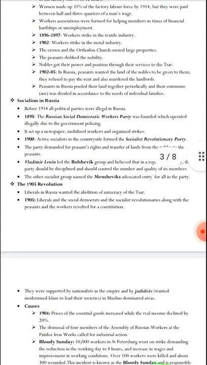 russian revolution notes class 9 - YouTube