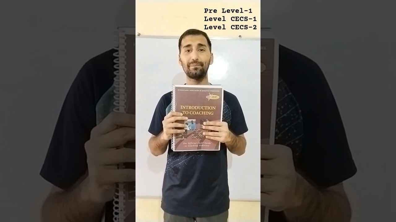 World Athletics,Pre Level-1,CECS Level-1,CECS Level-2, Introduction to Coaching Book