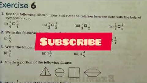 Class5 mathematics chapter 6 ex. 6 understanding fractions, fraction