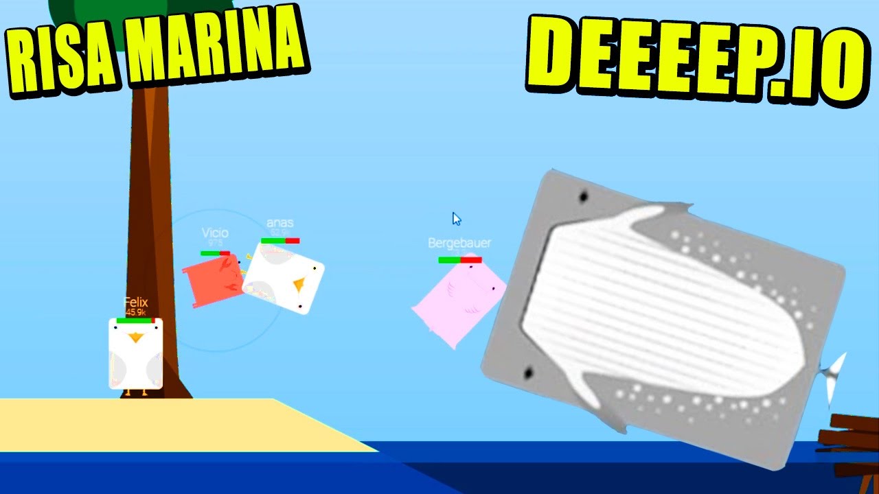 DEEEEP.IO - LA BALLENA VOLADORA gameplay español transistor