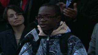 SCHOOL CLOSING PROTEST IN THE BRONX -BRONXNET PACKAGES