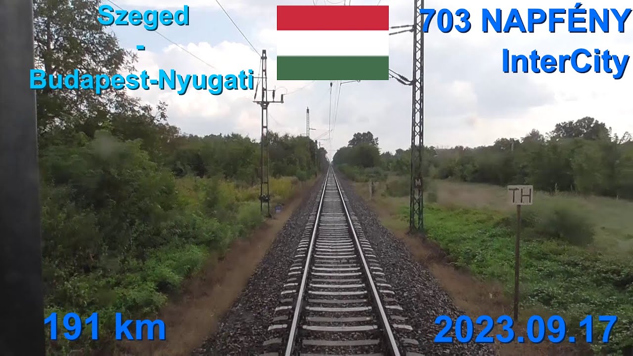 Route Szeged-Kecskemét-Nagykőrös-Cegléd-Budapest.Nyugati, 703 NAPFÉNY IC (Szeged-Budapest.Nyugati)