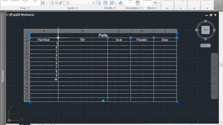 C00817  Modifying Tables AutoCAD 2014 Tutorial