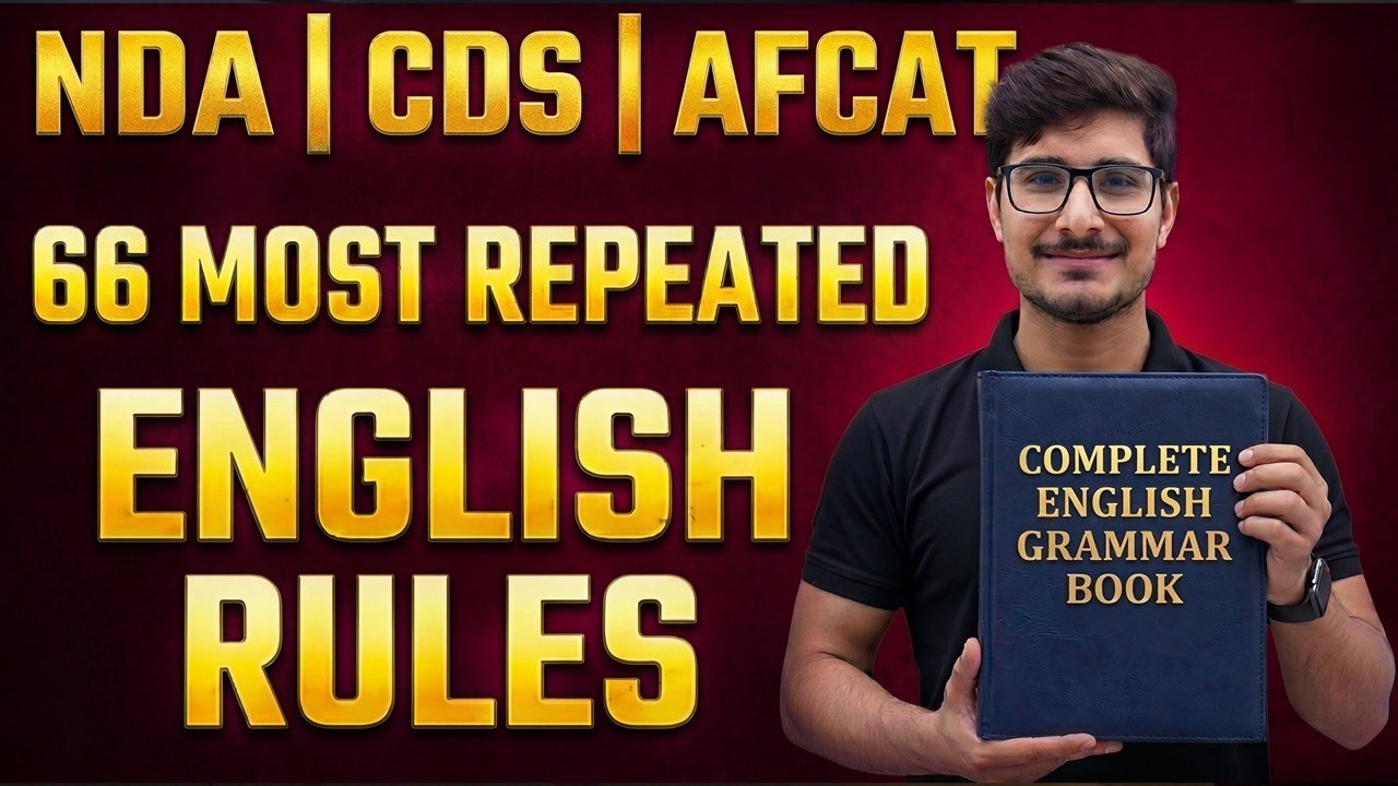 66 MOST REPEATED ENGLISH RULES FOR NDA AND CDS 1 - 2026 #ndaenglish # ...
