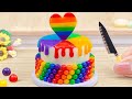Amazing Rainbow Cakes Dessert 🌈 Best Miniature Chocolate Rainbow Cake Decorating Ideas