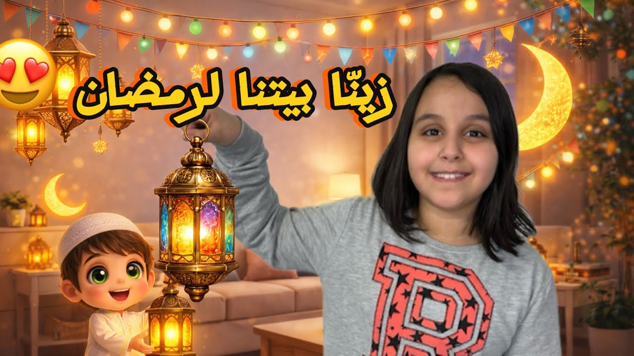 زينّا بيتنا لرمضان 😍🌙 و انبسطنا كتييرر ⭐️✨