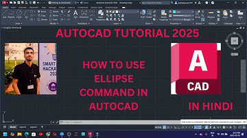 Ellipse Command Tutorial in Autocad || How to use Ellipse Command in autocad in hindi || 2025
