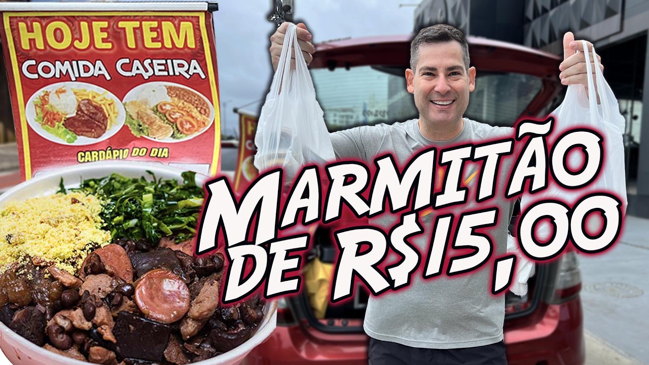 Testando Marmitas de Rua de R$15,00  | Role do Djair