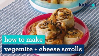 Quick Vegemite and cheese scrolls | Easy kids recipes | Kidspot