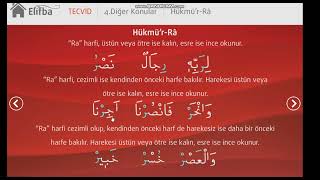Kuran Öğreni̇yorum 33: Hükmür - Râ Nedir? (Ra Harfinin Kalın Ve İnce Okunuş Kuralları)