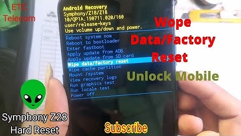 Symphony Z28 Hard Reset Factory #Hardreset #factoryreset