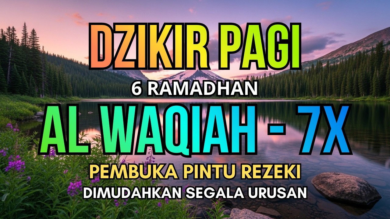 Menentramkan Jiwa! Al-Waqiah 7x | Murotal Al-Qur’an untuk Rezeki & Ketenangan