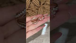 9.90g Stackable Ring Set — 3.11ct Pink Diamond, 38 Lab Diamonds, 18K Rose Gold. 💗💍