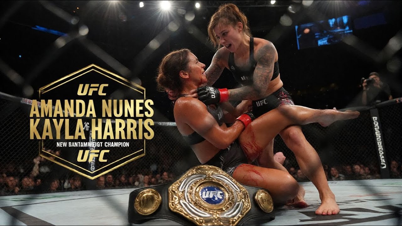Аманда Нуньес (женщина) против Кайлы Харрис (женщина) | Нокаут новой чемпионки UFC в легчайшем весе