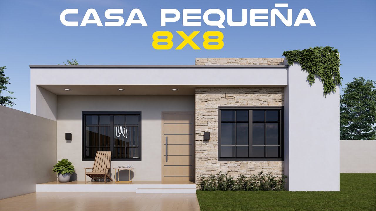 ¡No creerás lo que cabe en esta casa de 8x8! 🏡 Moderna y funcional