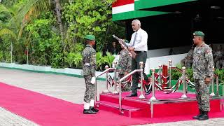 The President officiates oath taking ceremony for the graduates of MNDF's 70th basic training course